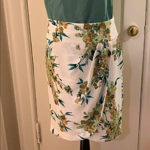 NWOT White with flower skirt